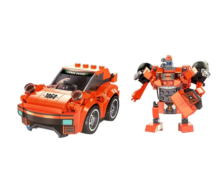 Конструктор Great Friend Трансформер 4в1 City, 481 деталь 123-457