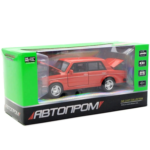 Машинка металлическая инерционная детская со звуком и светом