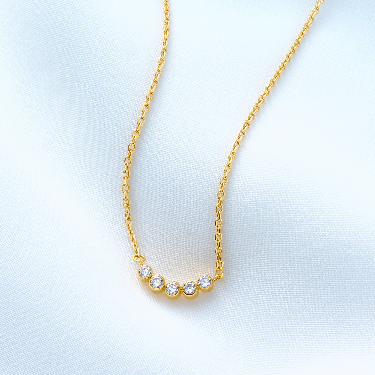 直営店限定】Lierrey カーブ ネックレス（レディース／長さ：42cm