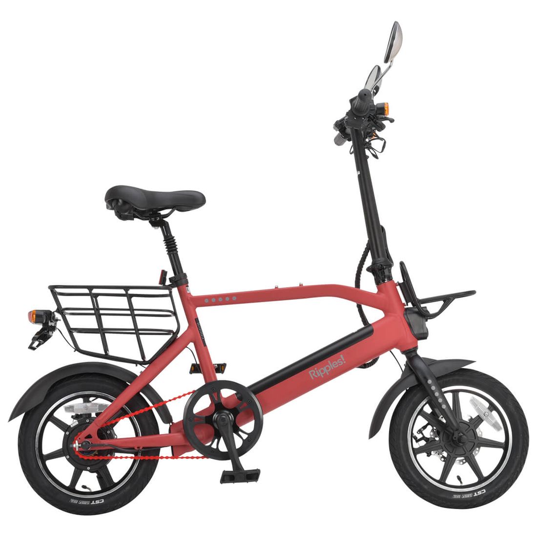 RIPPLES! (リップルズ) 自転車型電動スクーター RS-EV14 レッド (35740