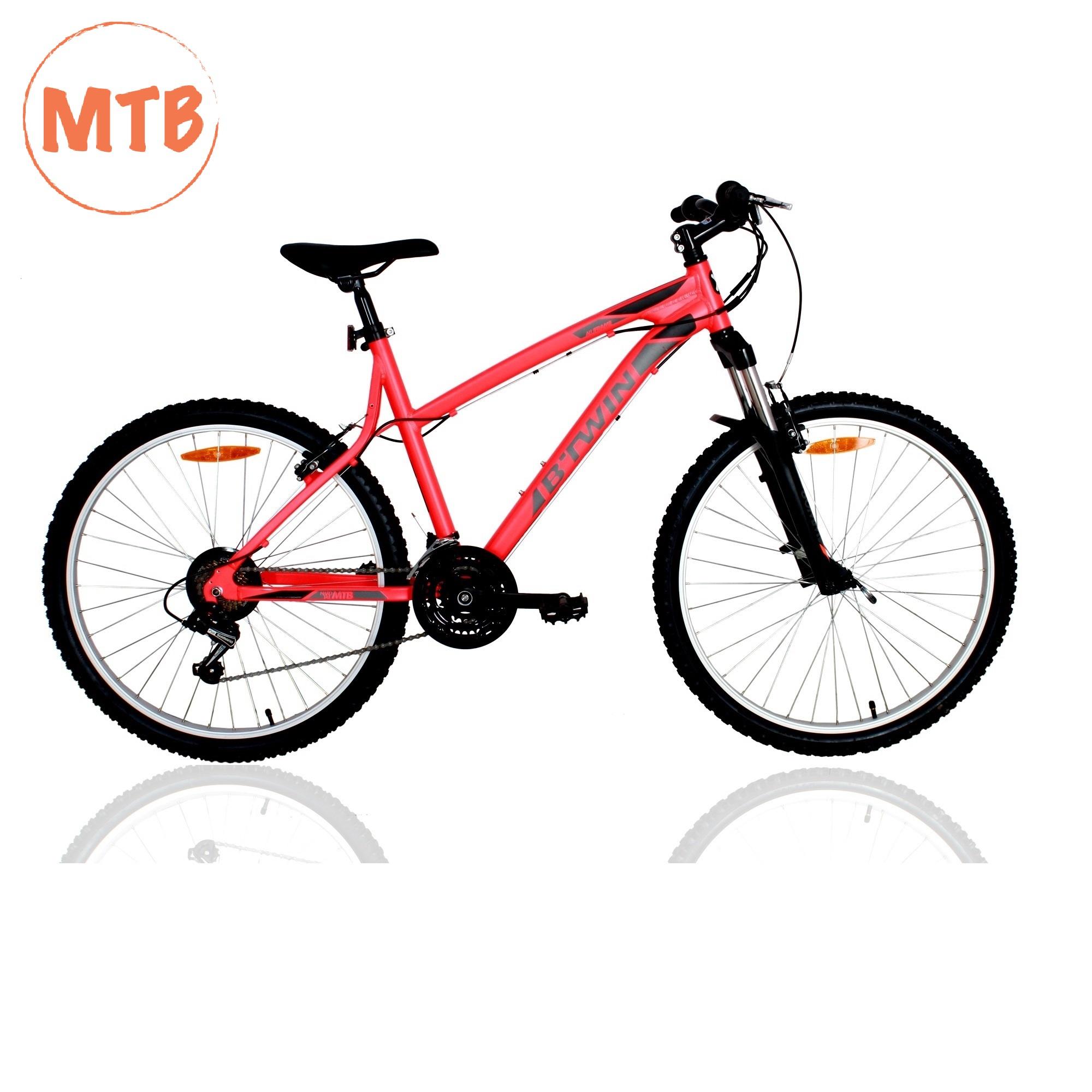 Rockrider 340 mtb orange cycle. Aluminium mtb cycle with warranty