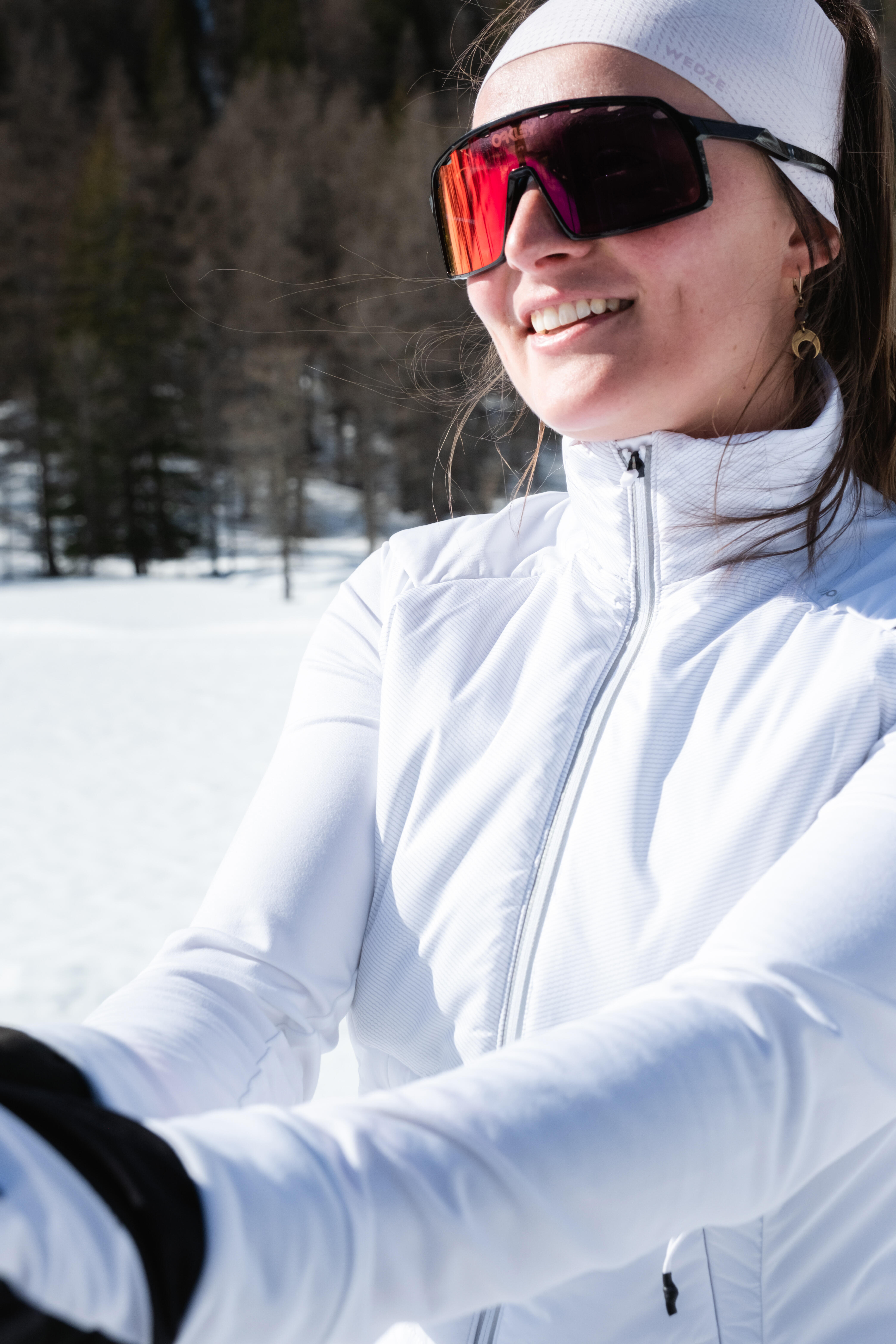 Women's Cross-Country Ski Jacket – XC S 550 - Snow white - Inovik