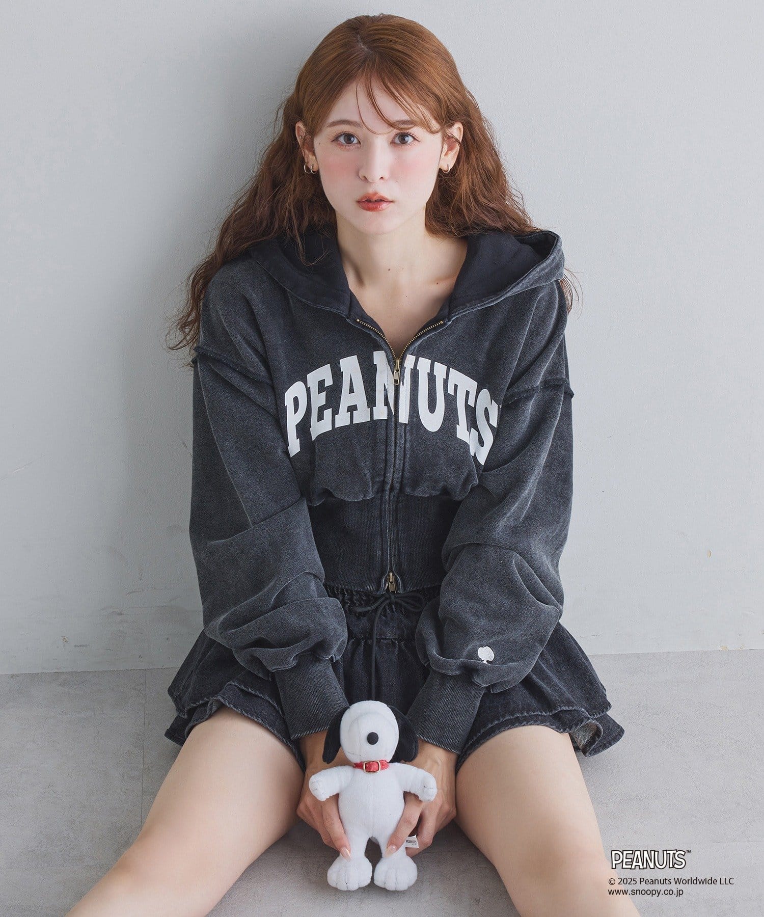 PEANUTSコラボ】スヌーピー刺繍入りパーカー | one after another NICE