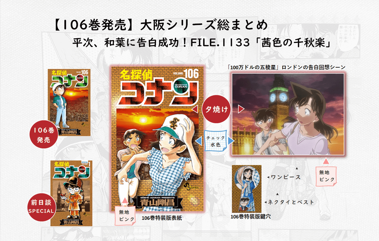 服部平次、遠山和葉に告白成功！FILE.1133「茜色の千秋楽」【ネタバレ