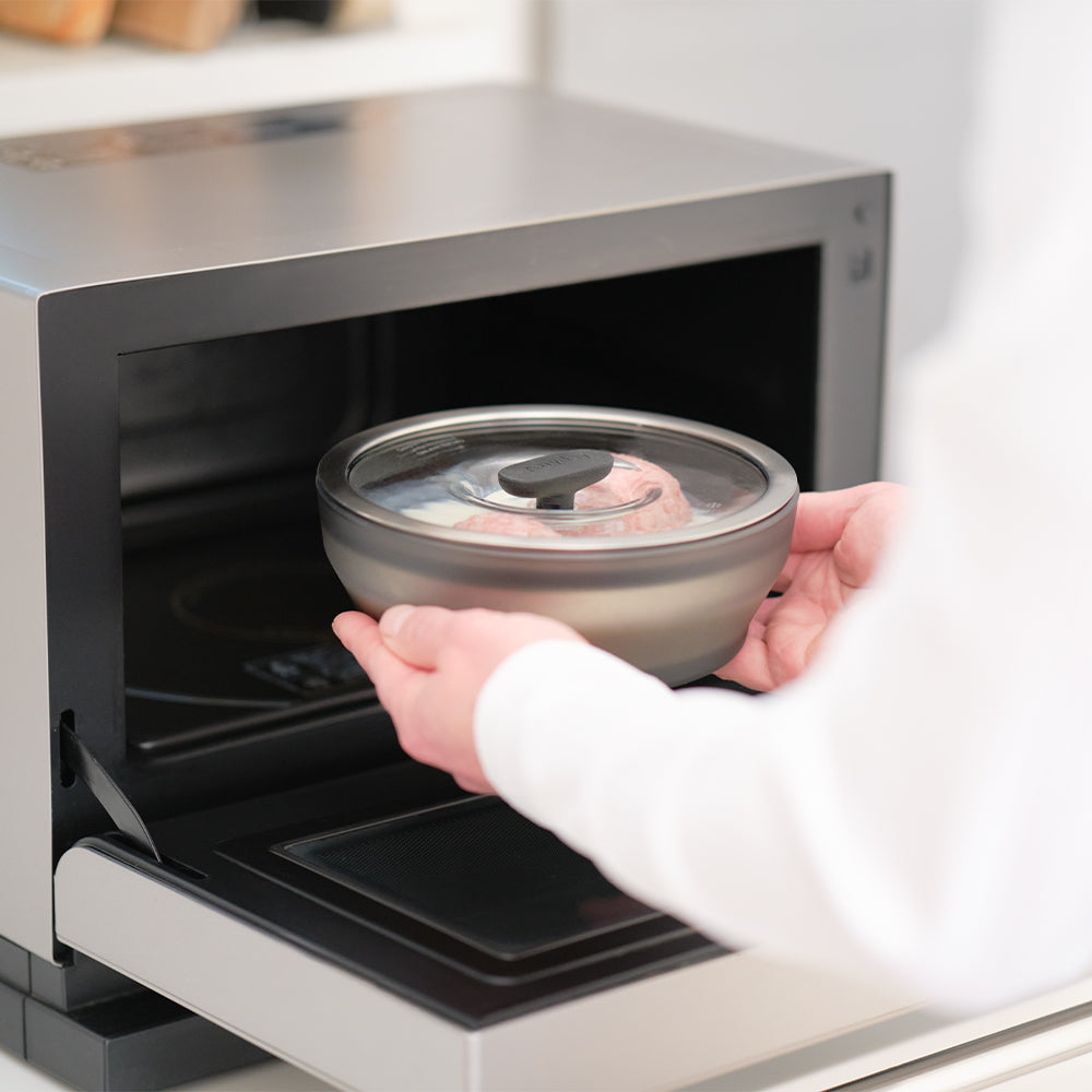 2ピースセットブラック | 電子レンジ調理器具 | Anyday – Anyday