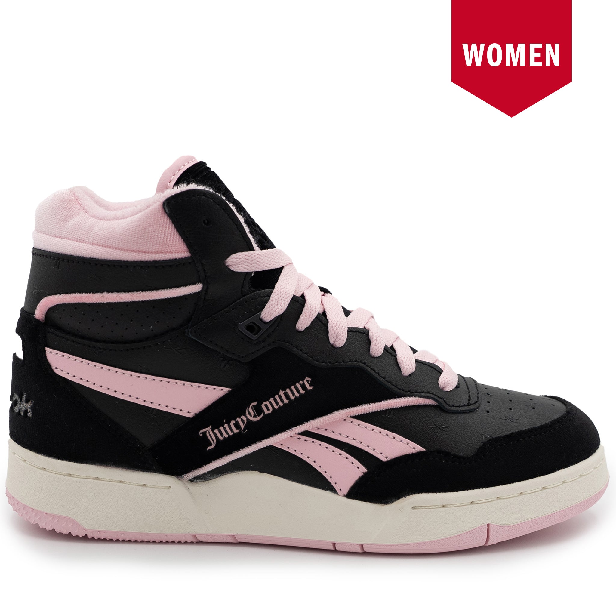 Women's Reebok BB 4000 Mid II Shoes - Black/Pink/Black – Cool J's