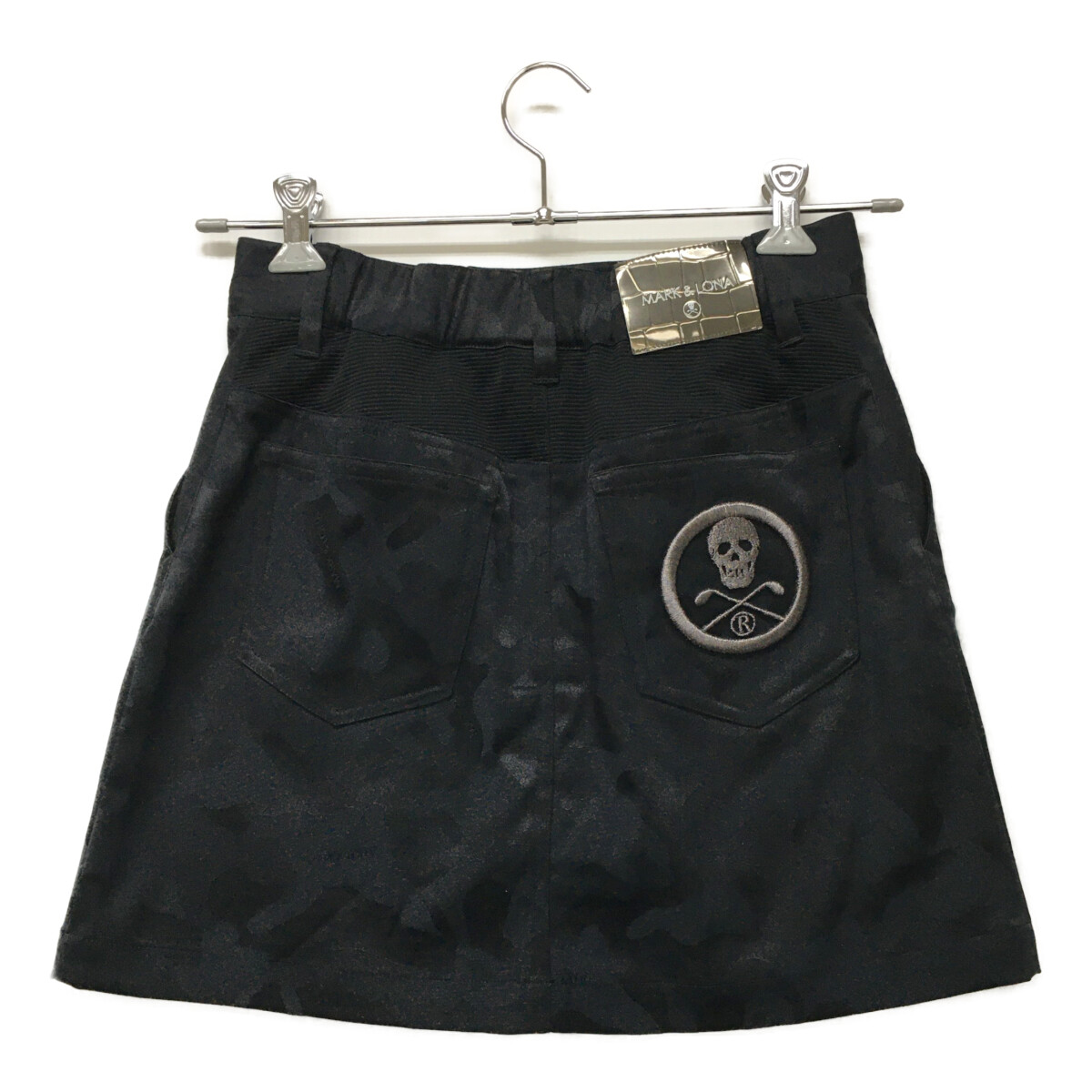 MARK & LONA マークアンドロナ ブラック キルティングスカート M MARK