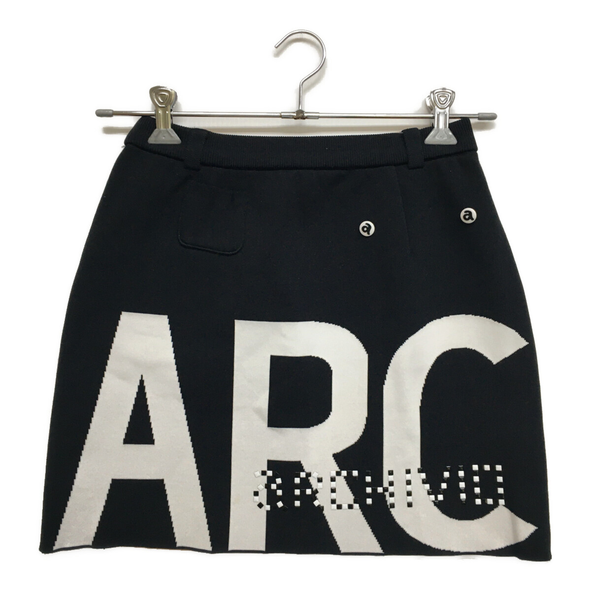 中古 レディース アルチビオ archivio スカート 38(M) 黒×茶系 ニット