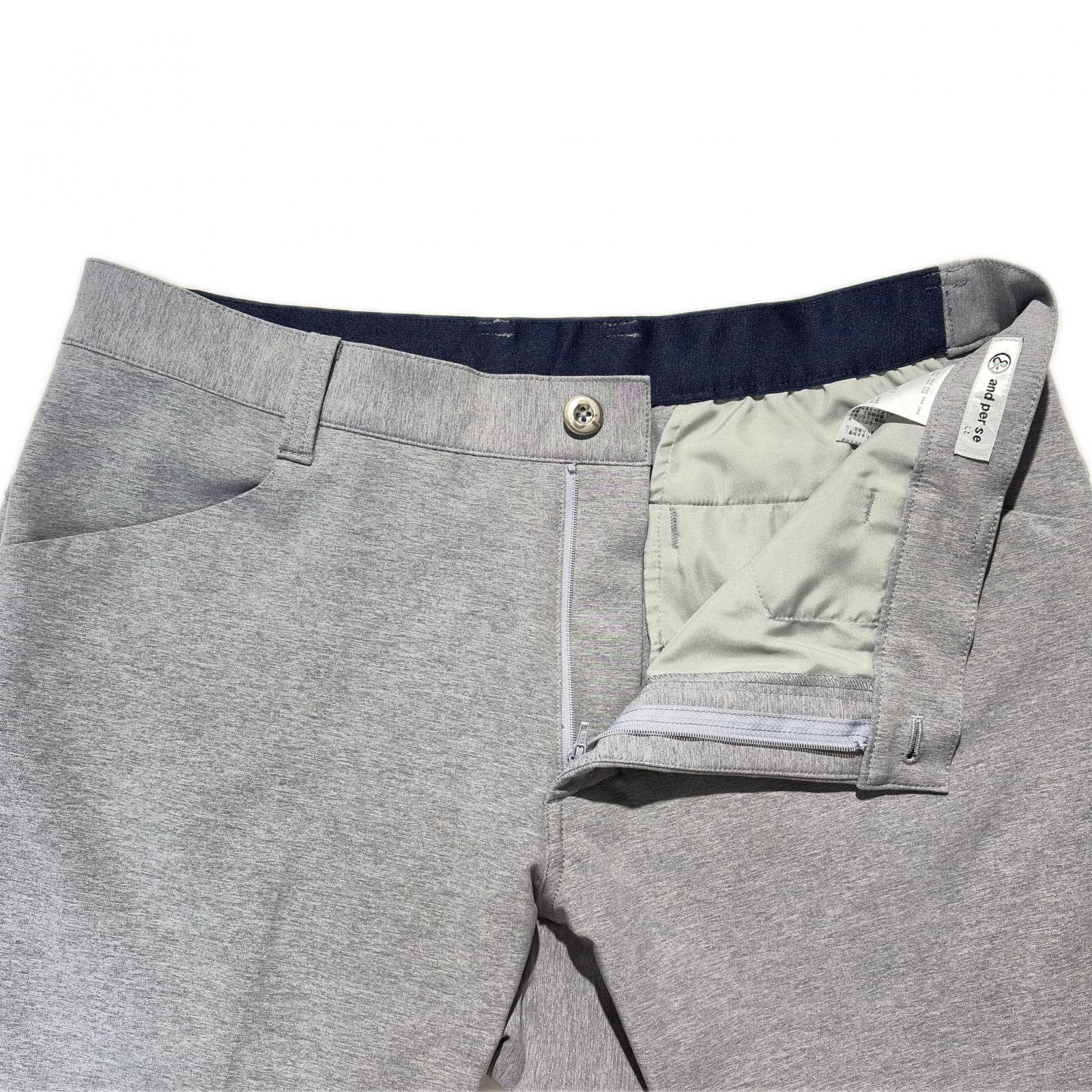 中古 メンズ アンパスィ and per se パンツ LL グレー ストレッチ