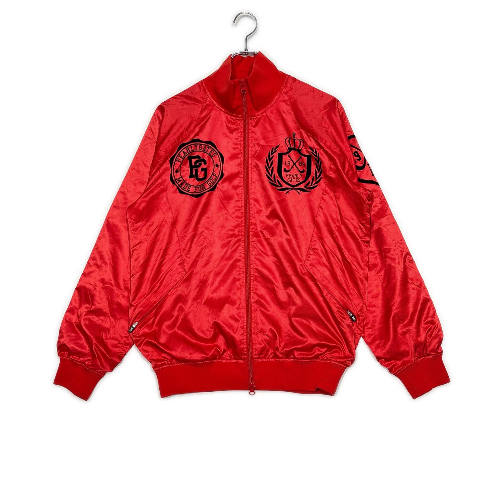 中古 メンズ パーリーゲイツ PEARLY GATES フルジップアウター 4(M) 赤