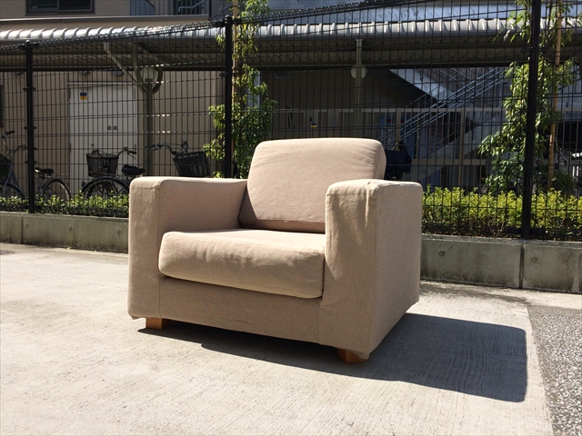 無印良品の1人掛けBOXソファを東京都大田区にて買取。 | リサイクル