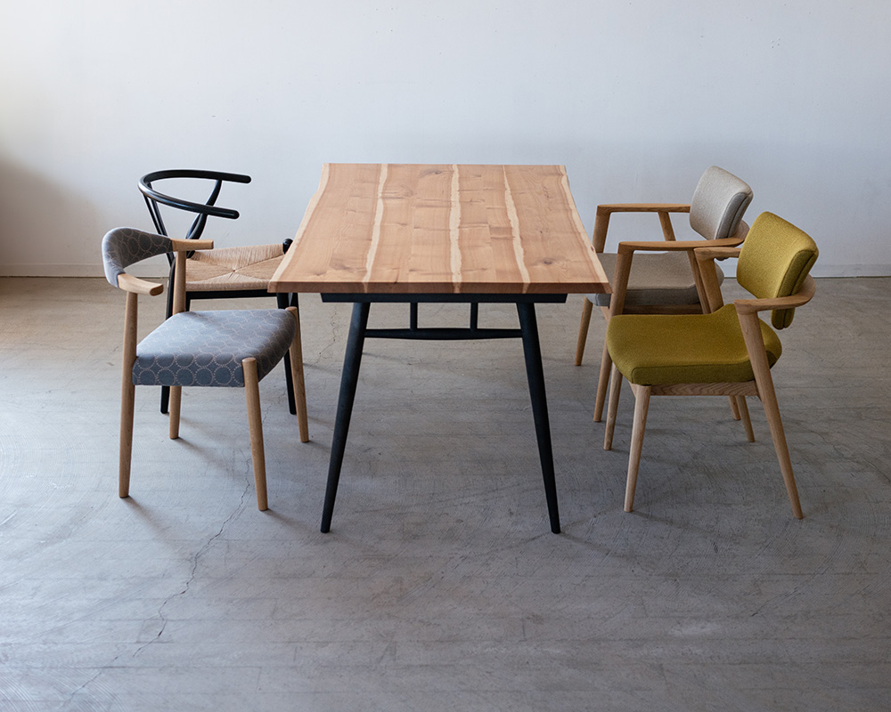 ONLY ケンポナシ(4) 耳付きハギテーブル天板W1500 ONLY［送料込み価格