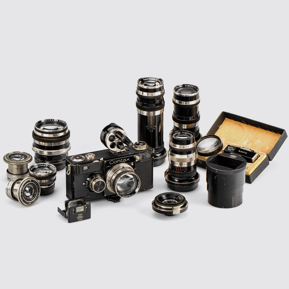 Zeiss Ikon Contax I outfit with 9 lenses | Vintage | Coeln Cameras