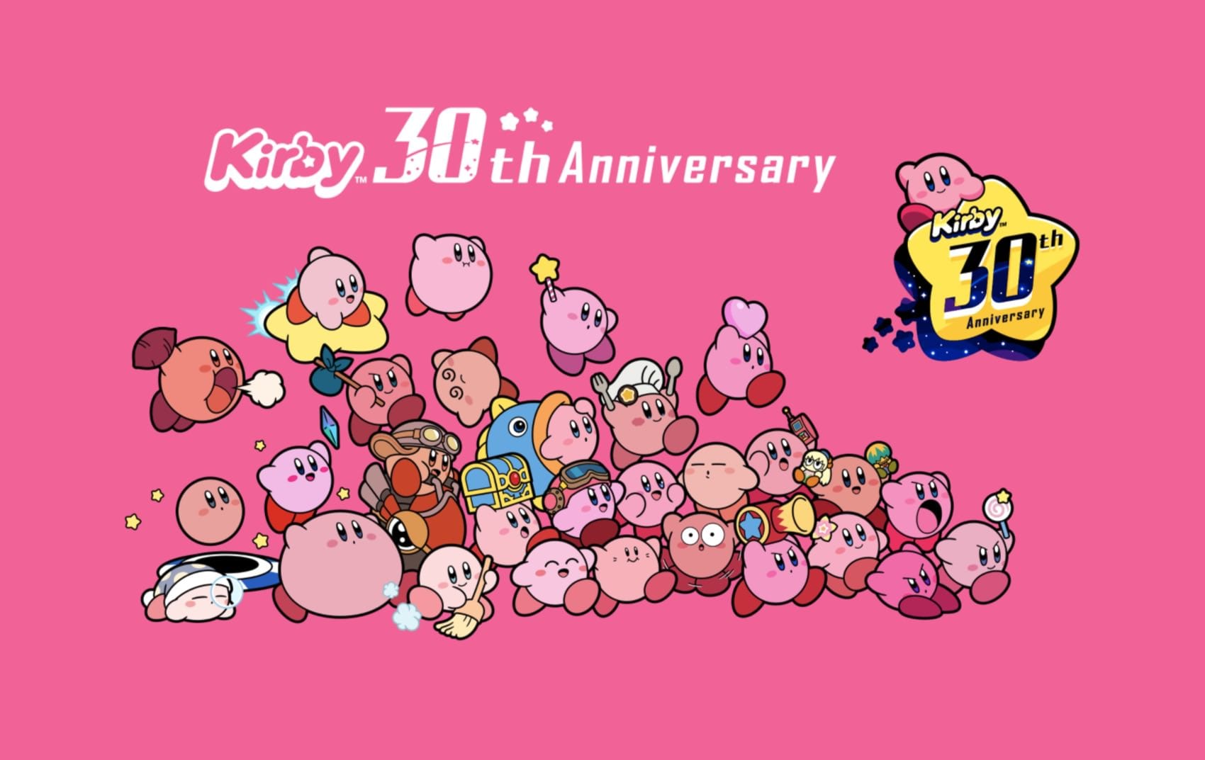 星のカービィ 30周年記念ビジュアルを使用した新作グッズ 4月発売!