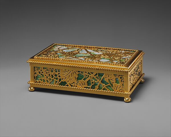 Designed by Louis C. Tiffany - Covered Box - American - The