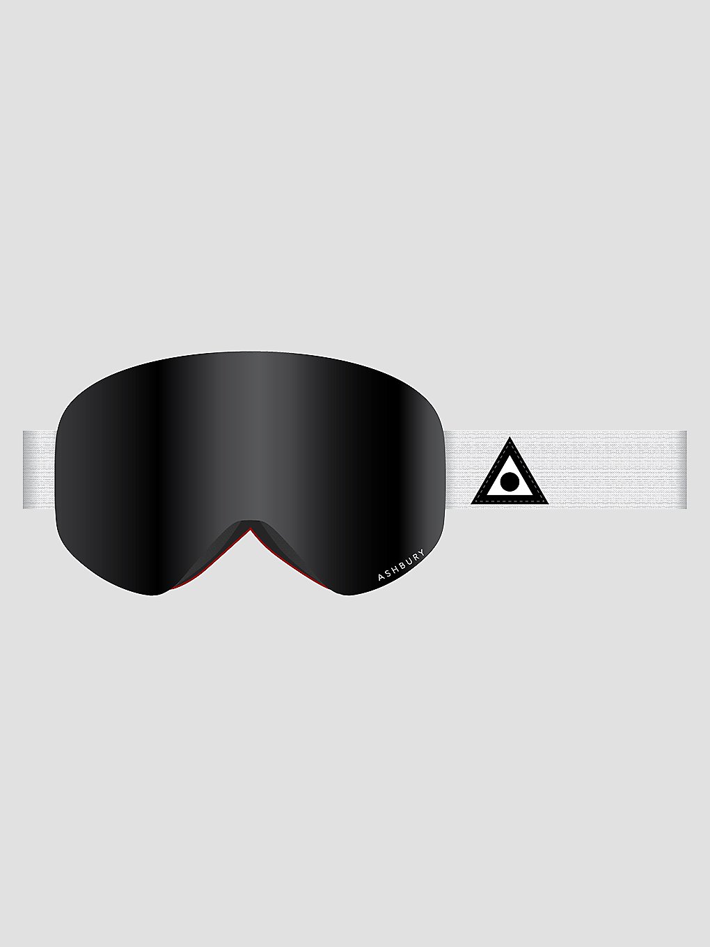 Ashbury Sonic White Triangle (+Bonus Lens) Goggle dark smoke lens