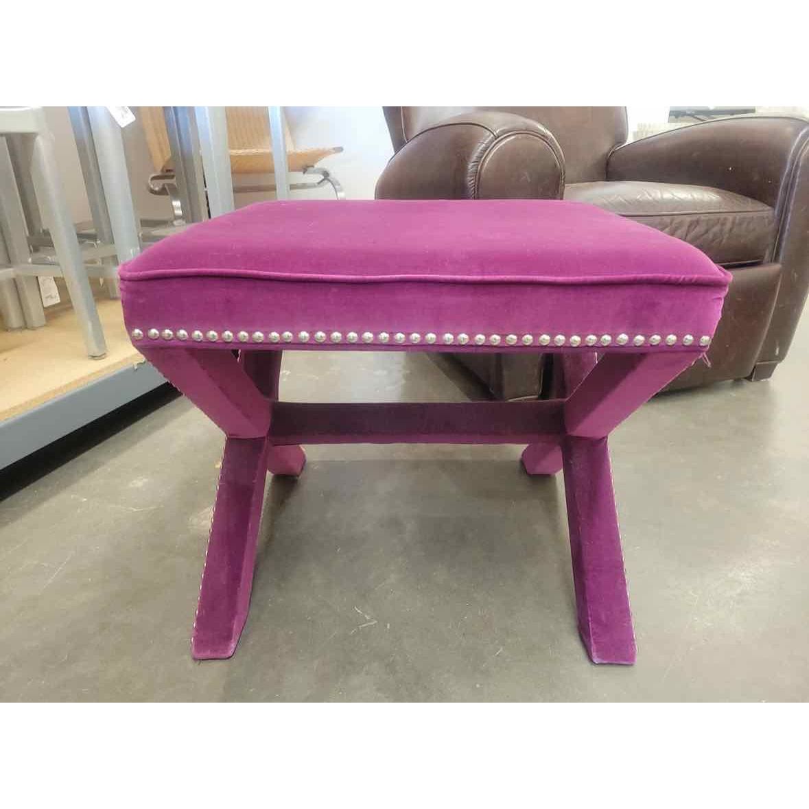 Palmer Modern Magenta Ottoman by Safavieh – colletteconsignment.com