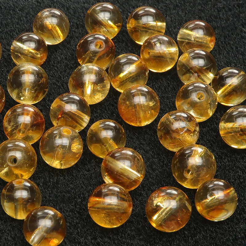 粒販売】ブラジル産 シトリン 丸玉 7mm【4粒販売】 | 天然石専門店