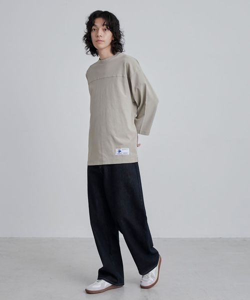 USAコットンピグメントフットボールTシャツ