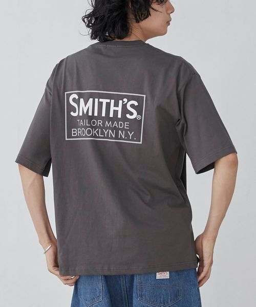 SMITH'S（スミス）別注ロゴプリントポケットTシャツ