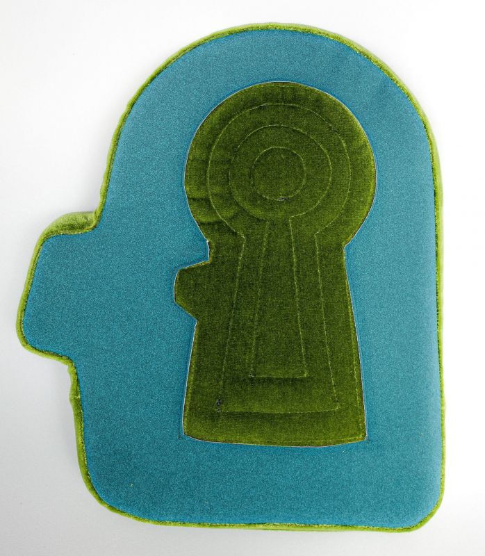 奈良・ウワナベ(うわなべ)古墳クッション 周濠付 Lサイズ - 古墳