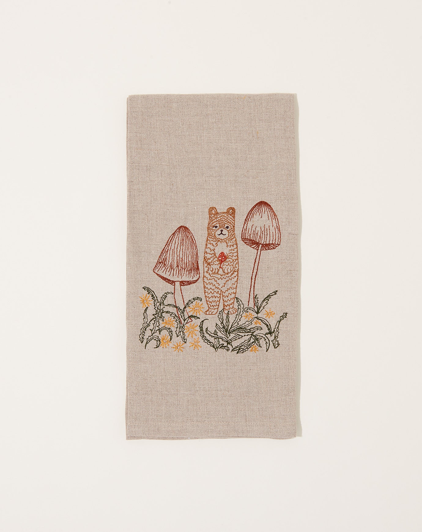Bear with Mushrooms Tea Towel | Coral & Tusk | Covet + Lou | Covet