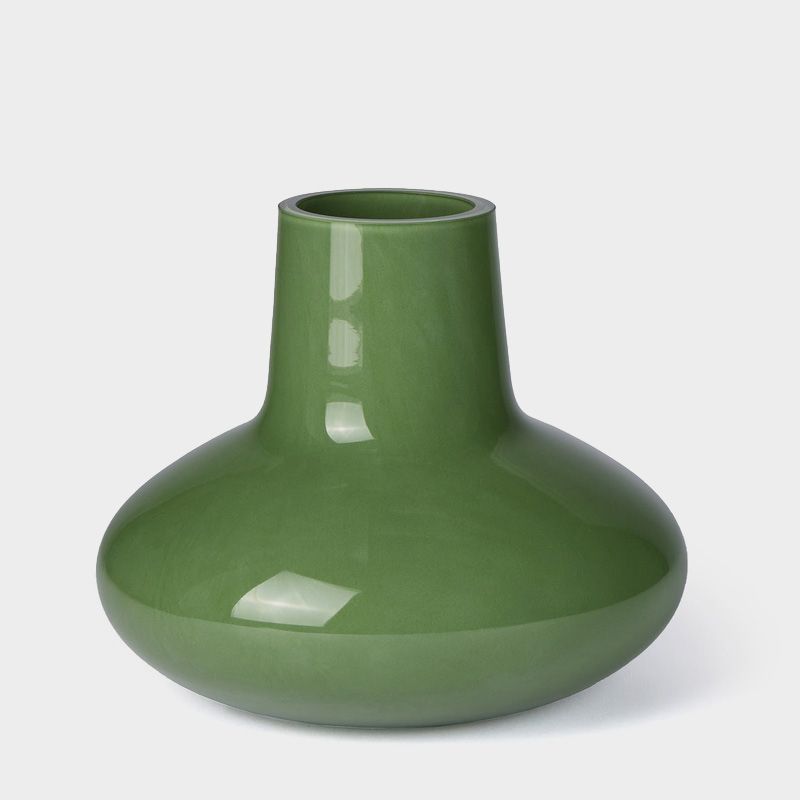 TCS フォーム ネイビー ガラス フラワーベース｜5%point | THE CONRAN