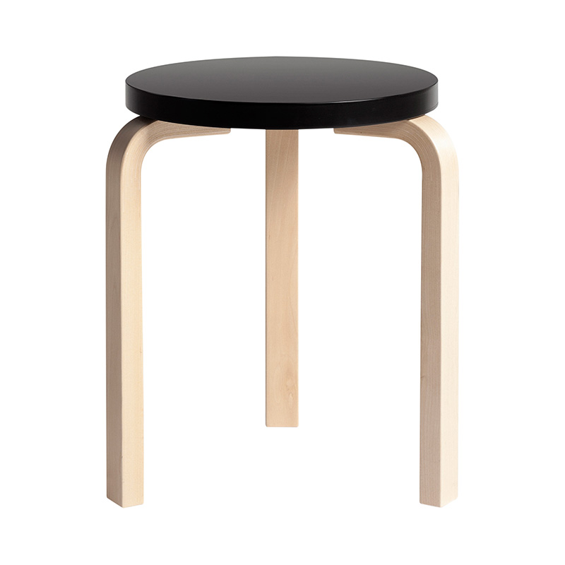 ARTEK（アルテック）スツール60 レッドラッカー ナチュラルレッグ