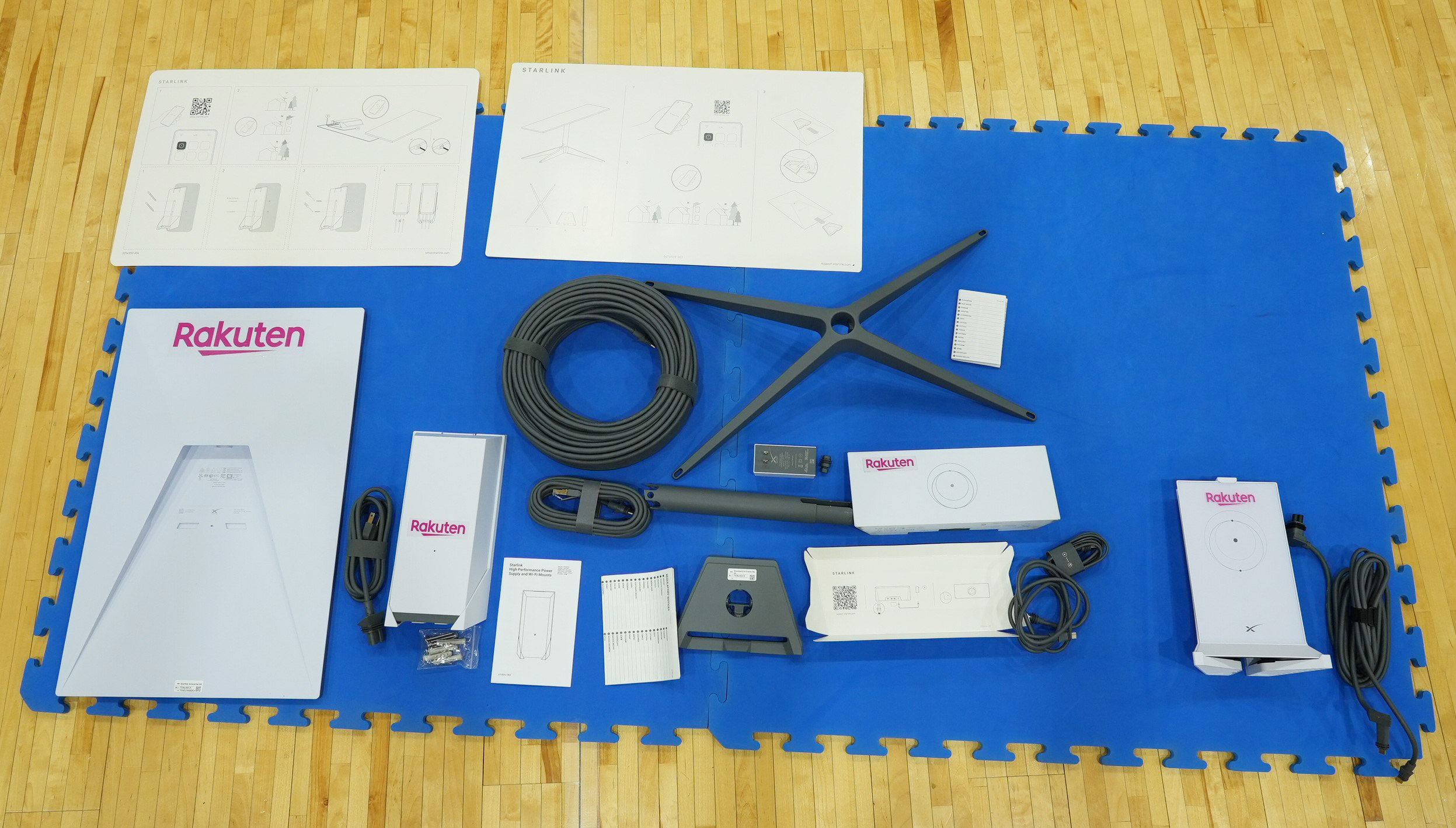 災害時でも利用できる通信環境の提供を目指し、避難所での「Starlink