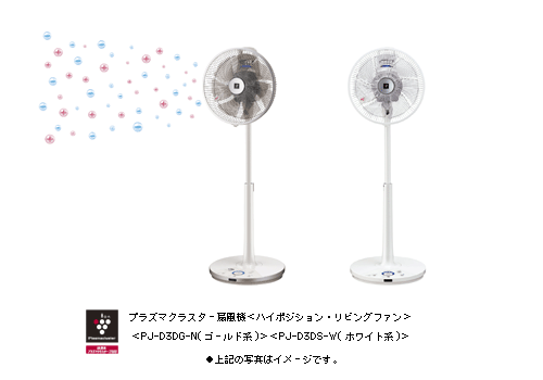 プラズマクラスター扇風機“ハイポジション・リビングファン”を発売