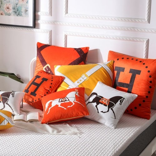 エルメス 抱き枕 中身+カバー hermes 枕カバー ピローケース 45*45cm