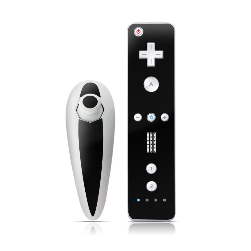 Solid State Black Wii Nunchuk/Remote Skin | iStyles