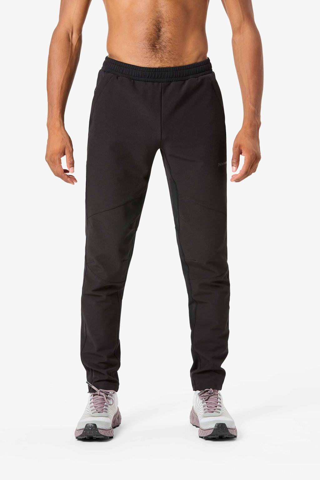 NNormal Men's active warm pants svart-black N2CMAP1-001 Pants Men