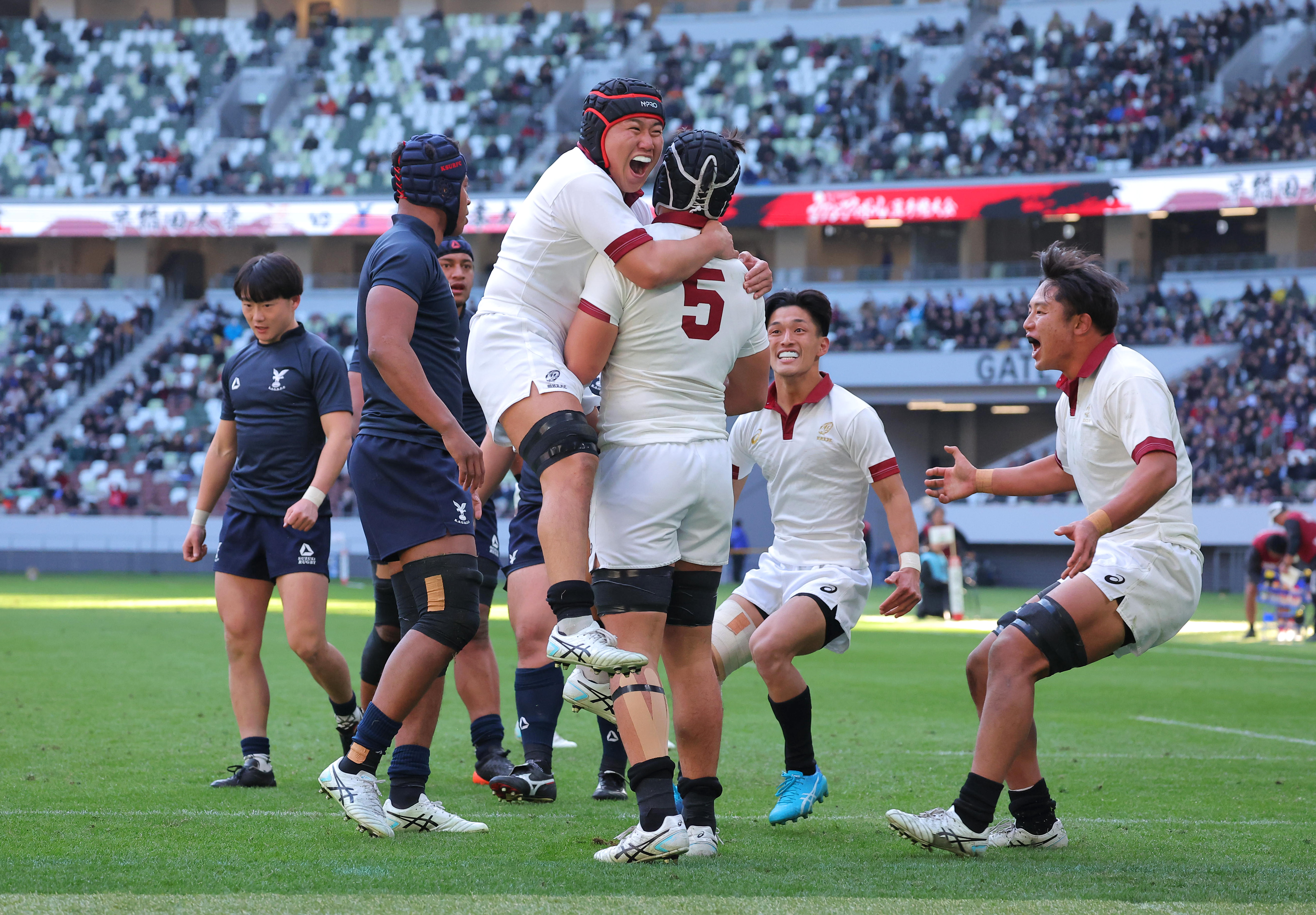 早大がセカンドジャージで京産大にリベンジ 5大会ぶり「荒ぶる」にあと