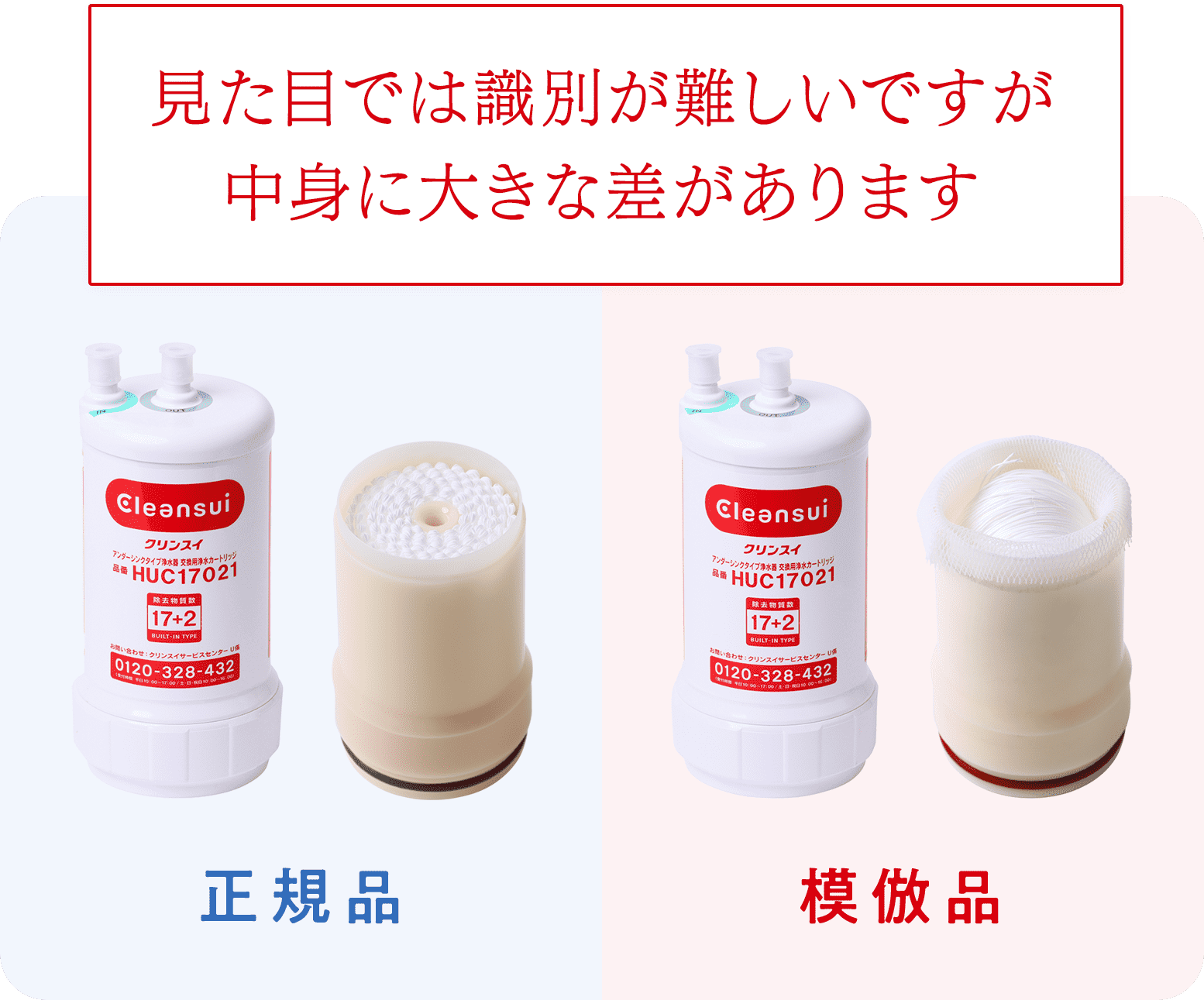 クリンスイの模倣品製品にご注意ください クリンスイ浄水カートリッジ