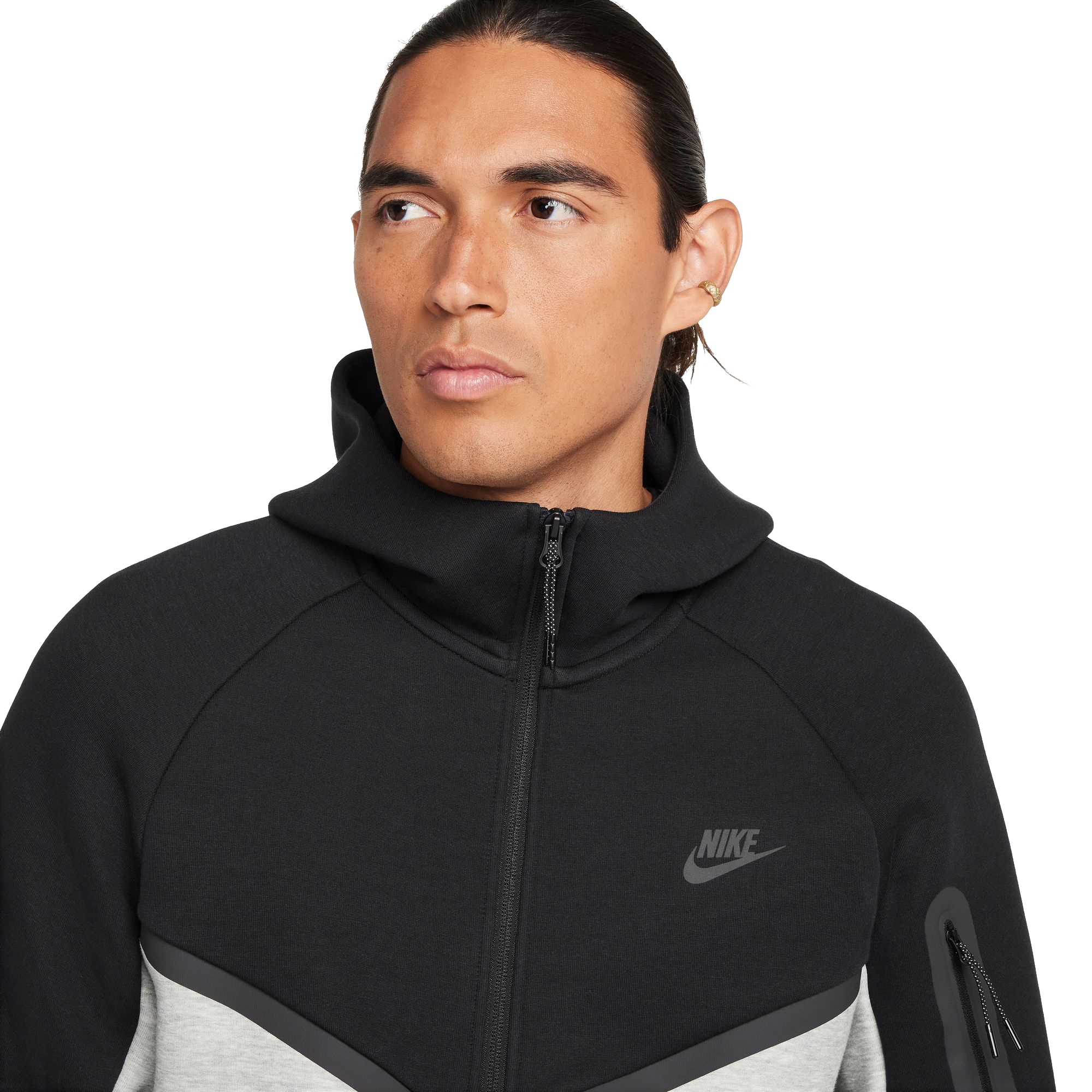 Nike Tech Men's Hooded Windrunner Jacket - Grey