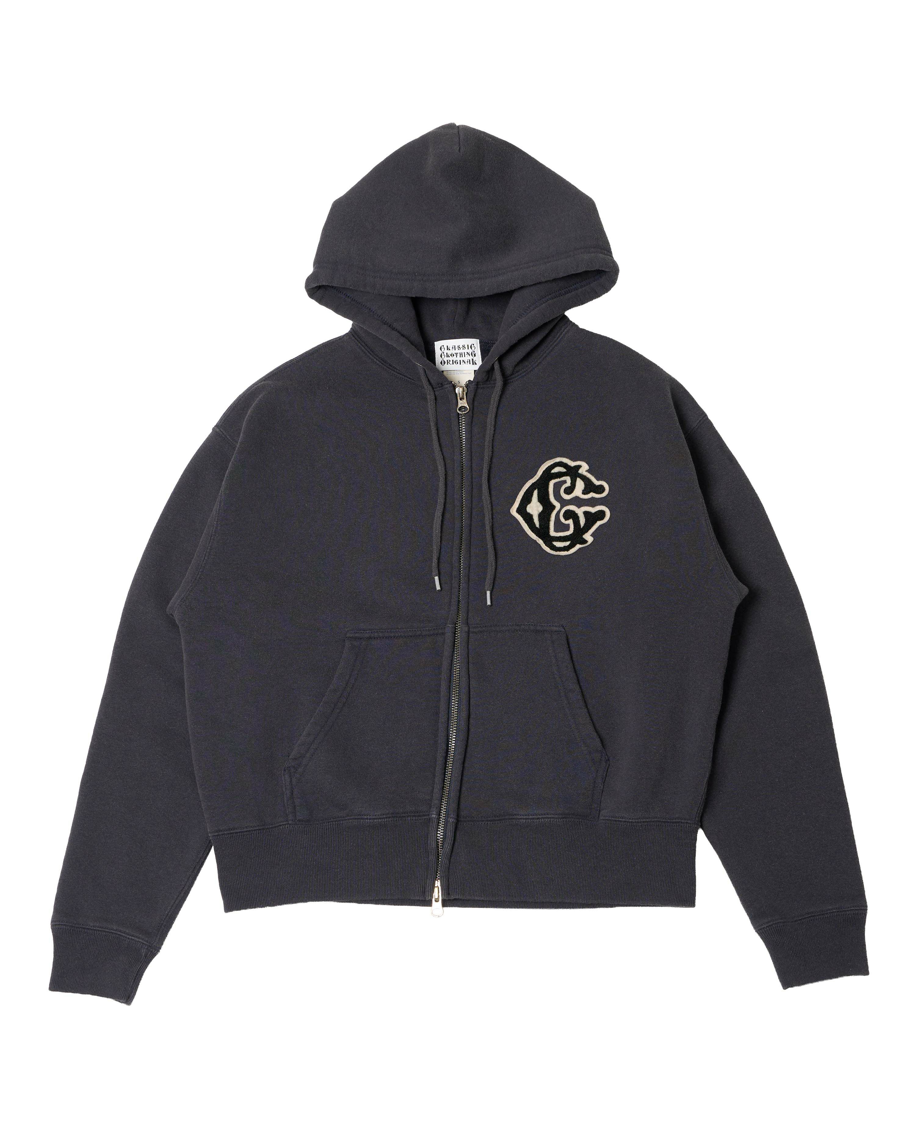 Classic【C】Logo wappen Zip Hoodie（for Denim） | Classic clothing