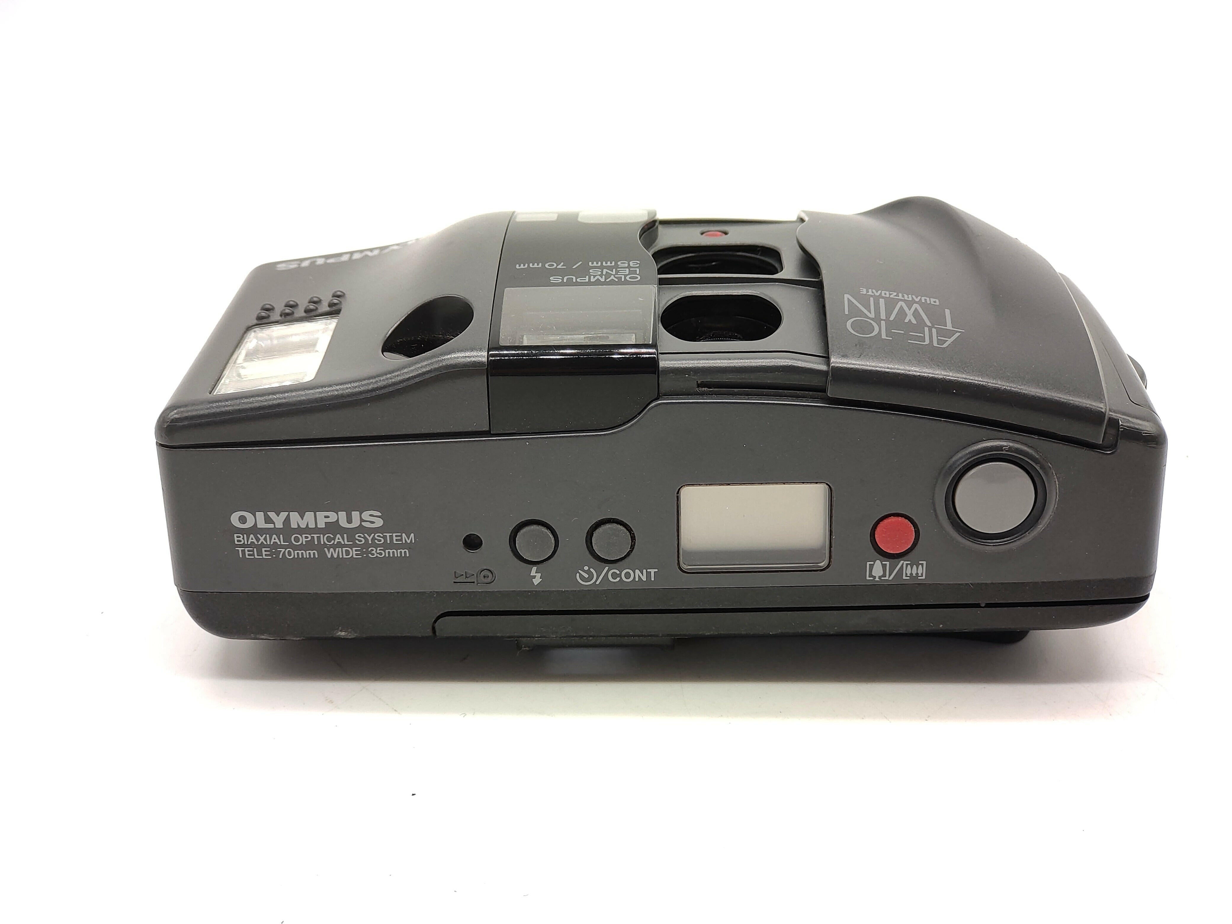 完動品◇極美品【青が綺麗に写る◇昭和レトロ】OLYMPUS AF-10 TWIN