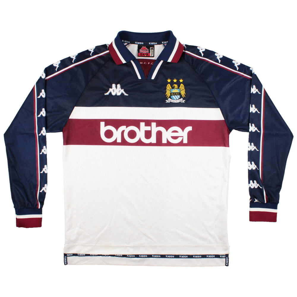 Manchester City 1997-99 Away Long Sleeve Shirt (M) (Very Good