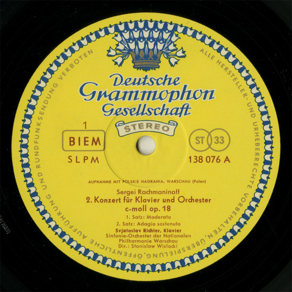 Germany Deutsche Grammophon 138076 SLPM