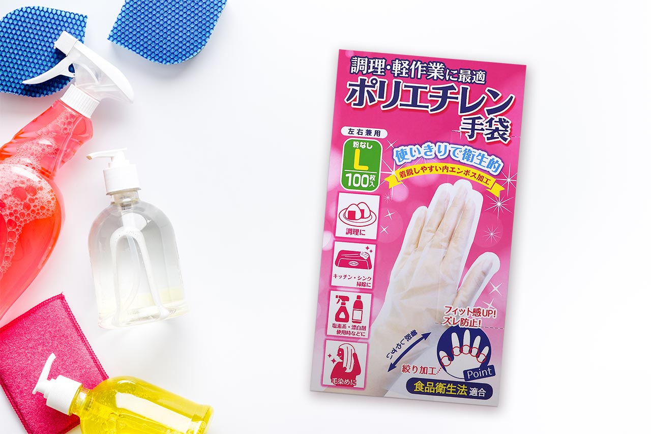 NID ポリエチレン手袋 L｜ドラッグストアで買えるNID PB