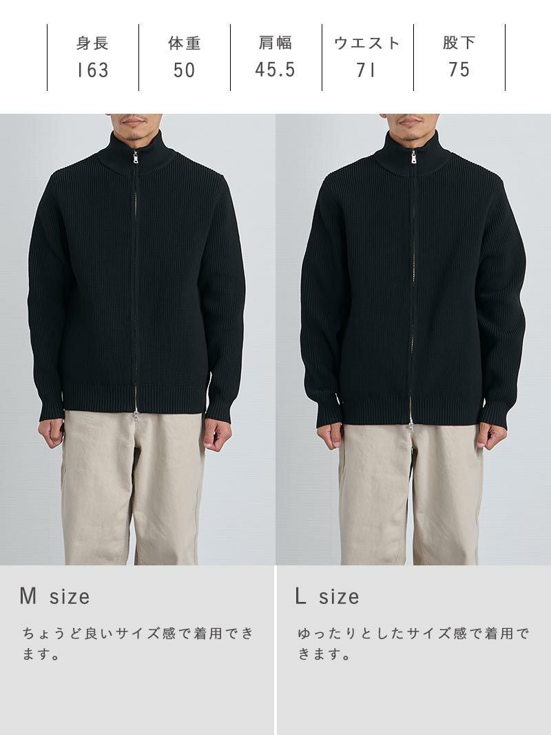 ダブルジップドライバーズニット | AUEN [オーエン]