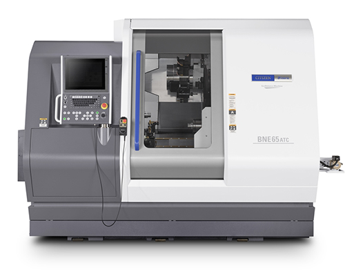 ツインタレットで同時5軸加工を実現、ATC機能を搭載したCNC自動旋盤