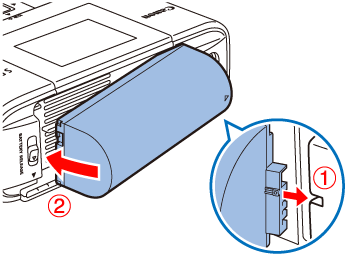 コンパクトフォトプリンター】コンセントのない場所で使用するには
