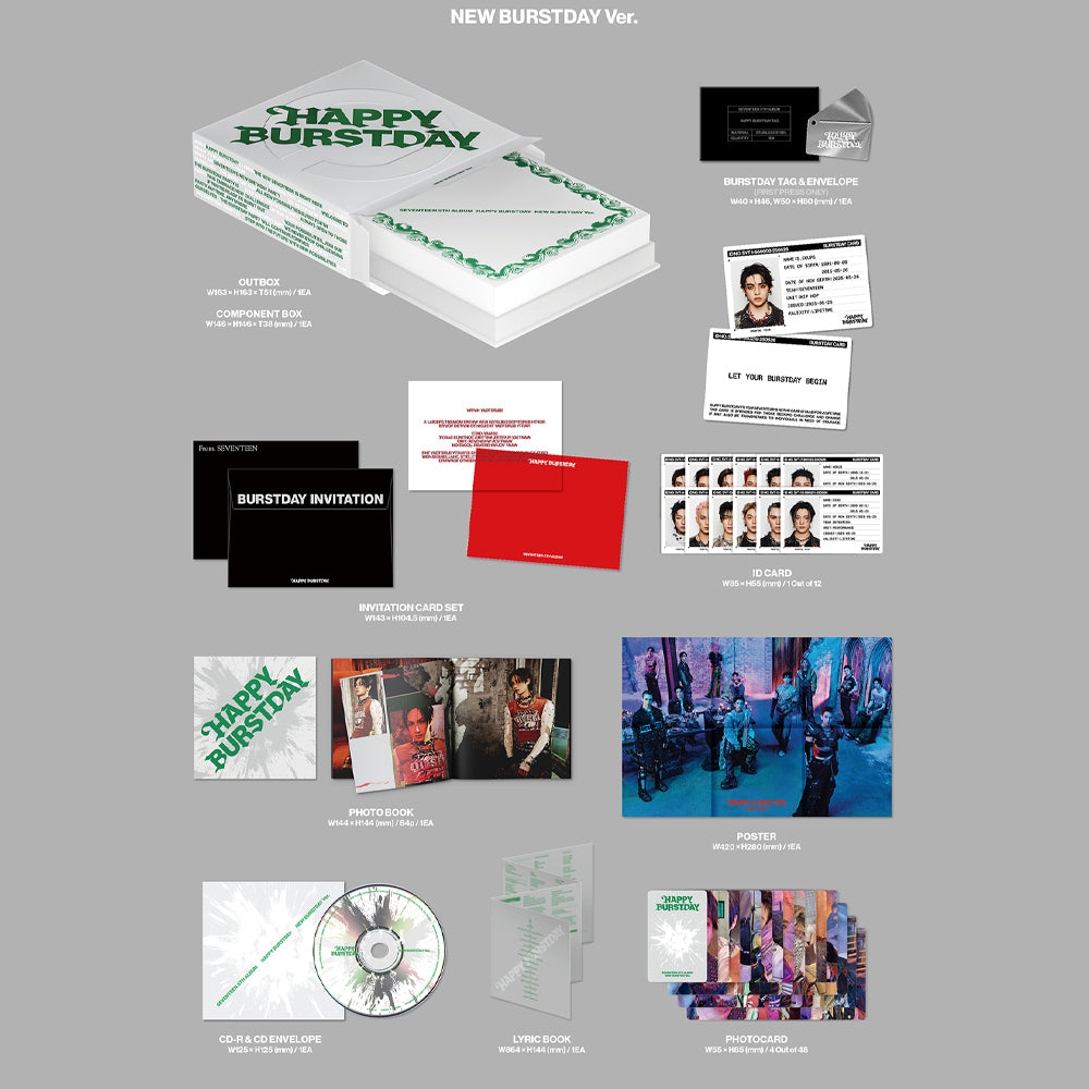SEVENTEEN - HAPPY BURSTDAY (5th Album) – CNA K-Pop