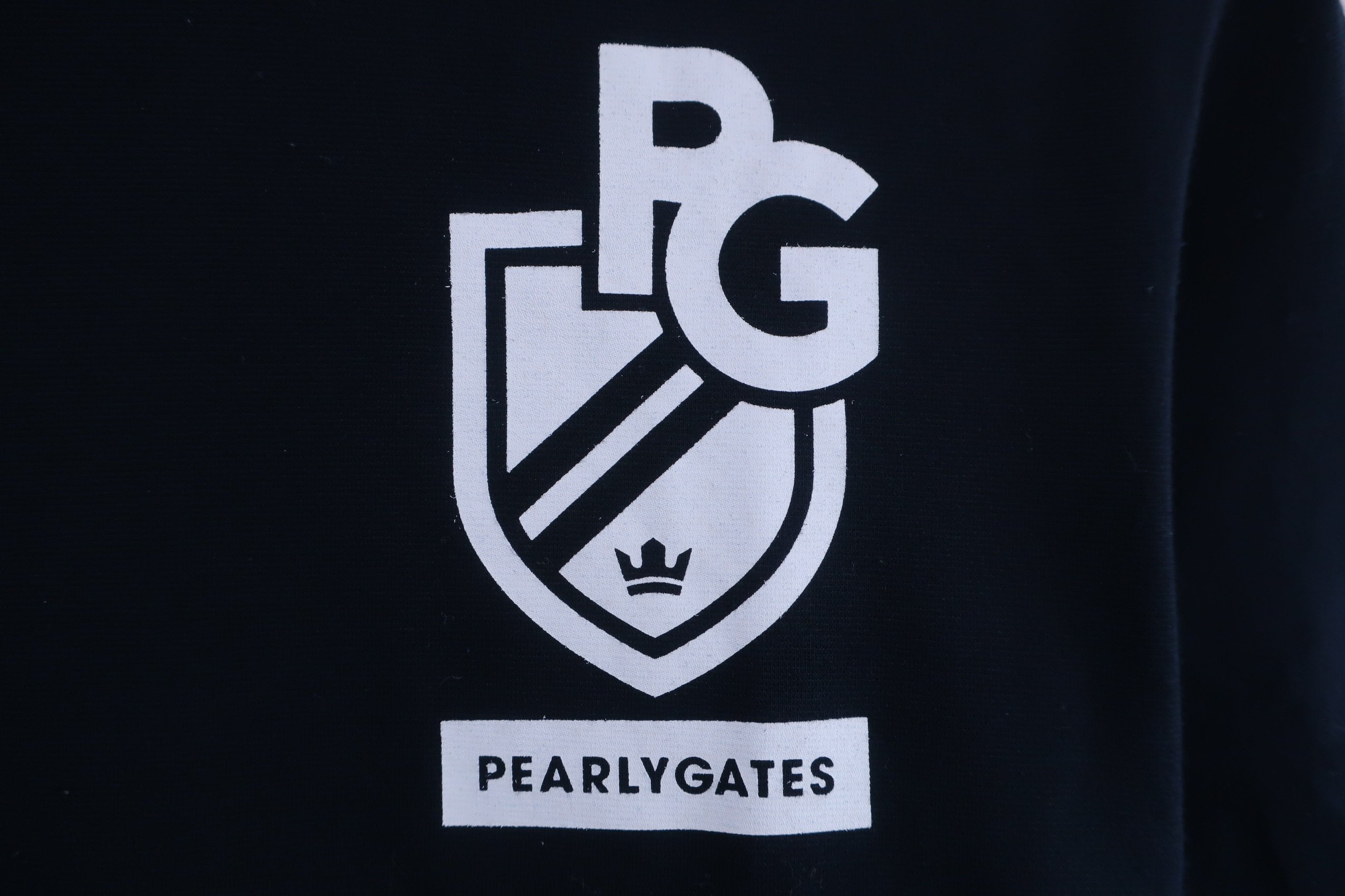 PEARLY GATES(パーリーゲイツ) 半袖モックネックシャツ ネイビー