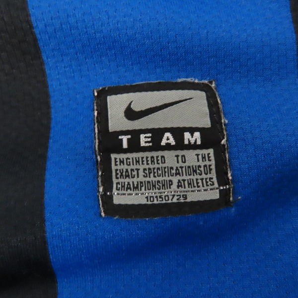 NIKE/ナイキ インテル 09/10 長袖 ホーム ユニフォーム 358506-463/Mの