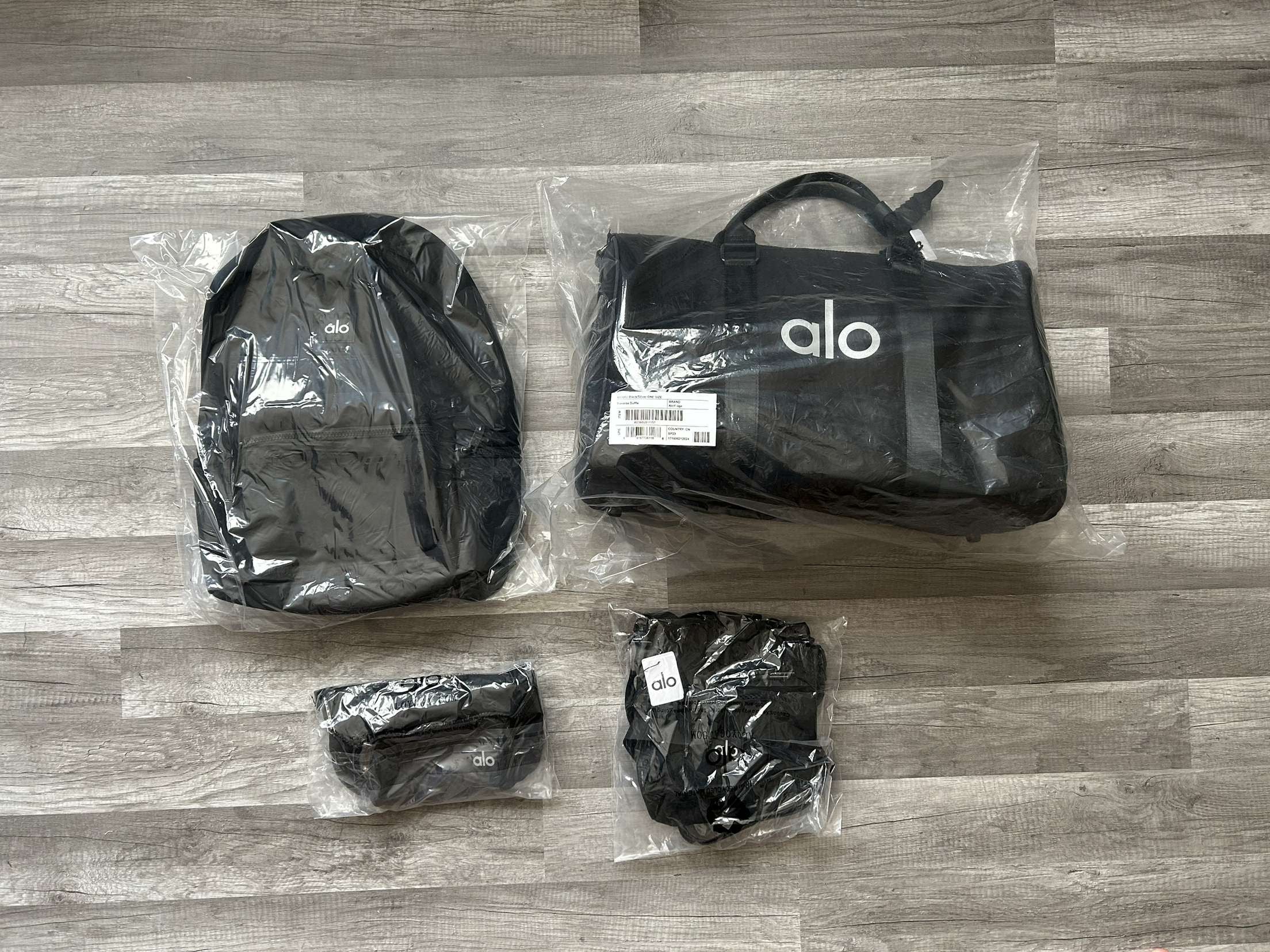 Alo Yoga Bundle Stow Backpack Traverse Duffle Crossbody Bucket Bag