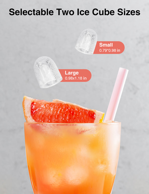 CROWNFUL Portable Ice Maker Countertop with Handle (Black) – Crownful