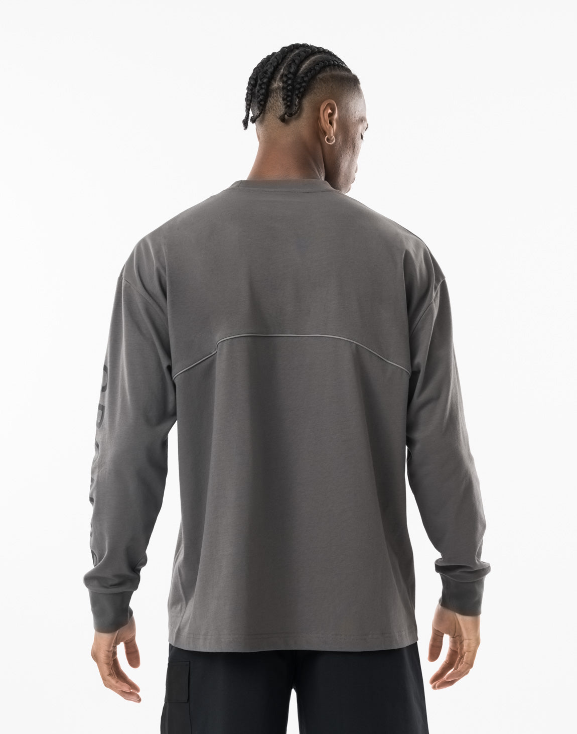 CRONOS DUAL-FACE TECH L/S TEE【D.GRAY】